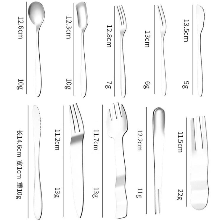 Stainless Steel Cake Knife Fork Set Cake Spoon Moon Cake Knife Fork
