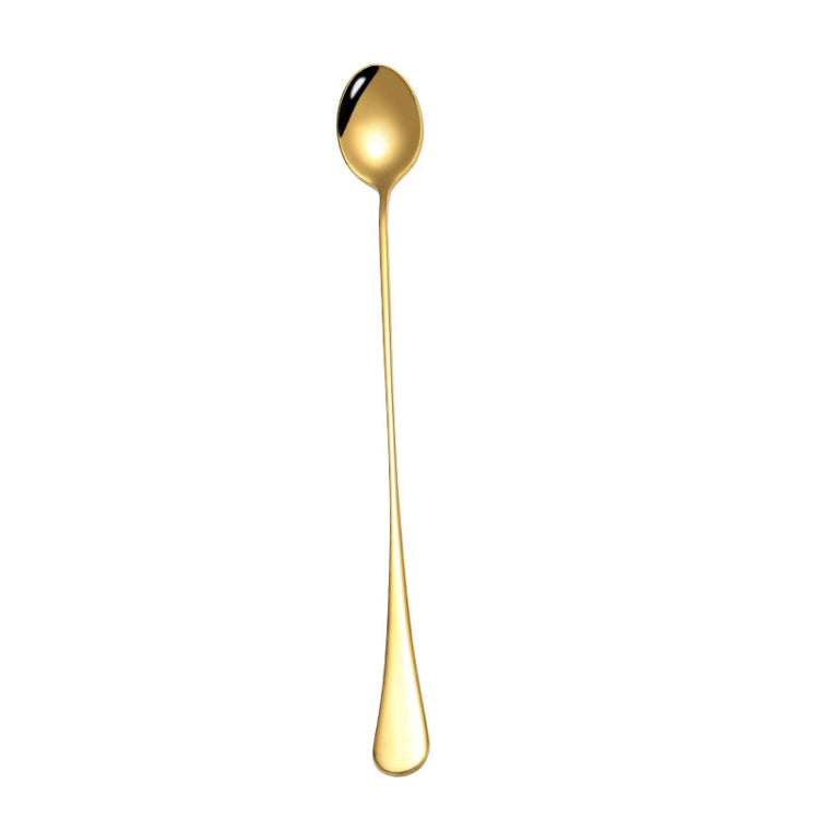 304 Stainless Steel Long Handle Thickened Pointed Spoon Coffee Ice Drink Mixing Spoon