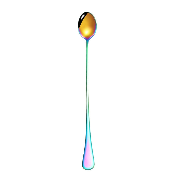 304 Stainless Steel Long Handle Thickened Pointed Spoon Coffee Ice Drink Mixing Spoon