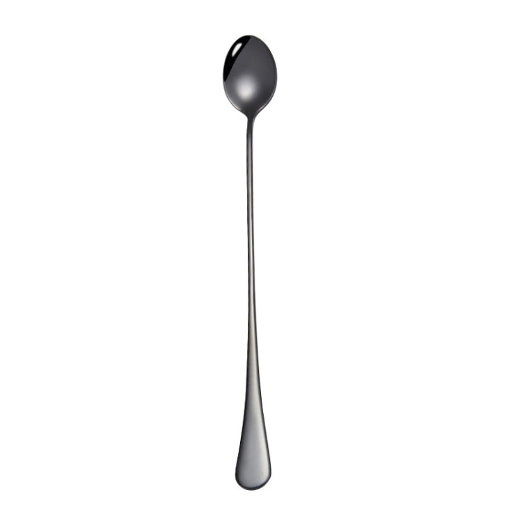 304 Stainless Steel Long Handle Thickened Pointed Spoon Coffee Ice Drink Mixing Spoon