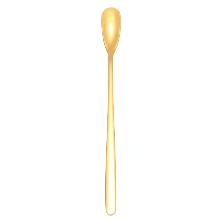 15cm 304 Stainless Steel Spoon Coffee Square Head Spoon Long Handle Mixing Spoon