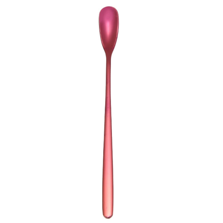 15cm 304 Stainless Steel Spoon Coffee Square Head Spoon Long Handle Mixing Spoon