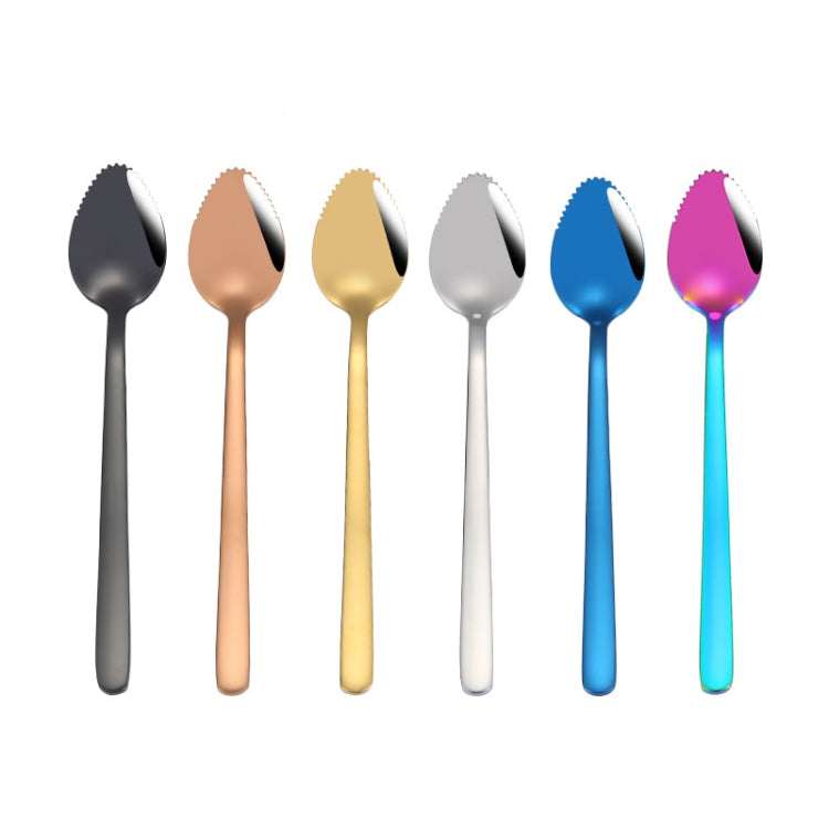 304 Stainless Steel Fruit Scraping Spoon Children Supplementary Food Tableware