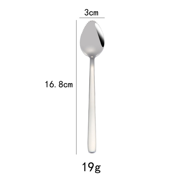 304 Stainless Steel Fruit Scraping Spoon Children Supplementary Food Tableware
