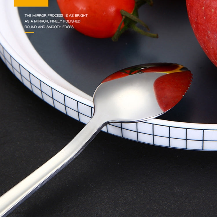304 Stainless Steel Fruit Scraping Spoon Children Supplementary Food Tableware