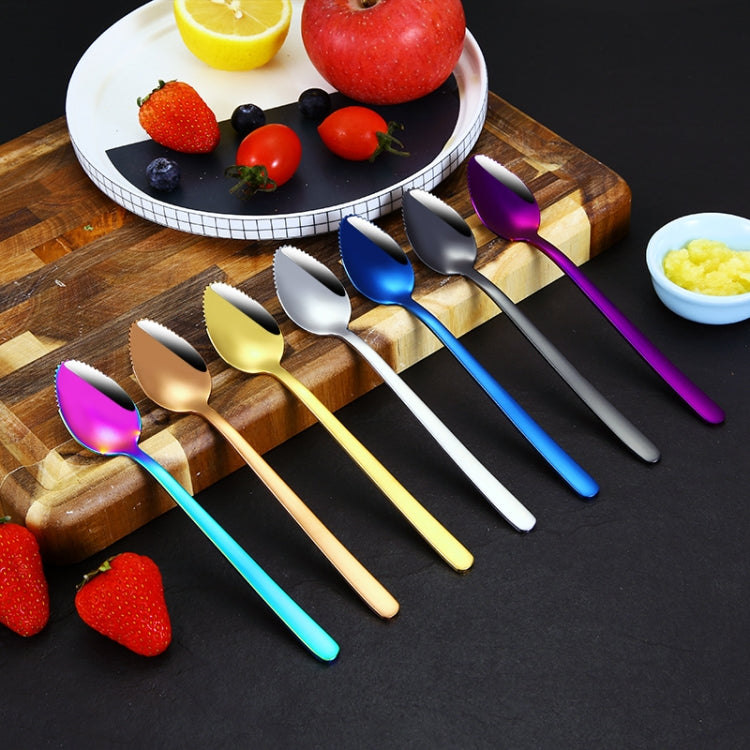304 Stainless Steel Fruit Scraping Spoon Children Supplementary Food Tableware