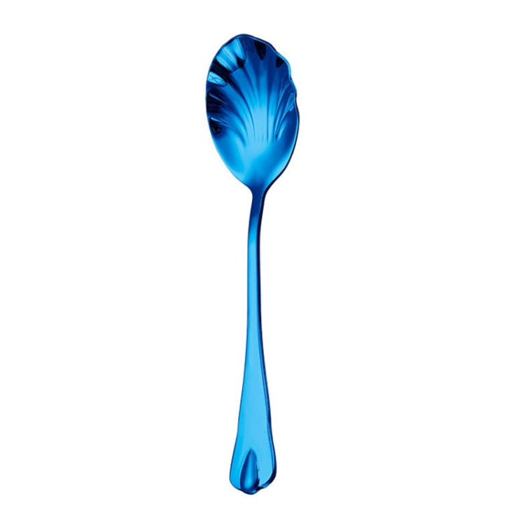 Stainless Steel Water Droplet Shell Spoon Ice Cream Spoon Coffee Mixing Spoon