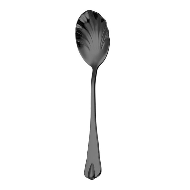 Stainless Steel Water Droplet Shell Spoon Ice Cream Spoon Coffee Mixing Spoon