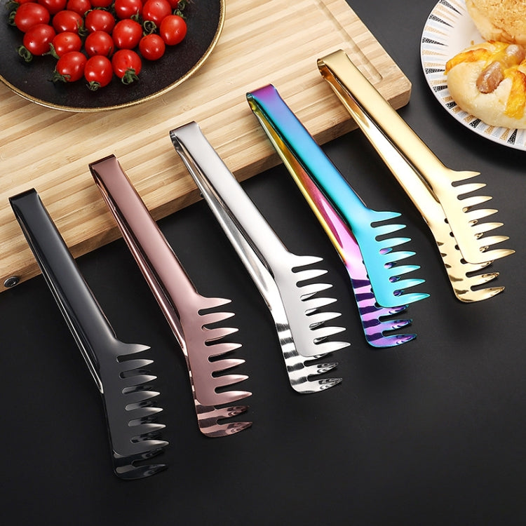 Titanium Plated Stainless Steel Spaghetti Clip Restaurant Food Clamps