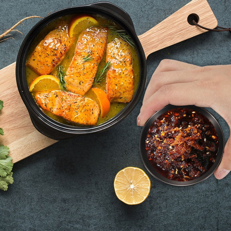 4pcs/set Stainless Steel Circular Dipped Dishes Seasoning Gastric Dish
