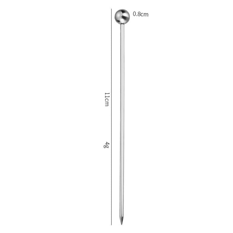 304 Stainless Steel Fruit Needle Dim Sum Decorative Small Sticks