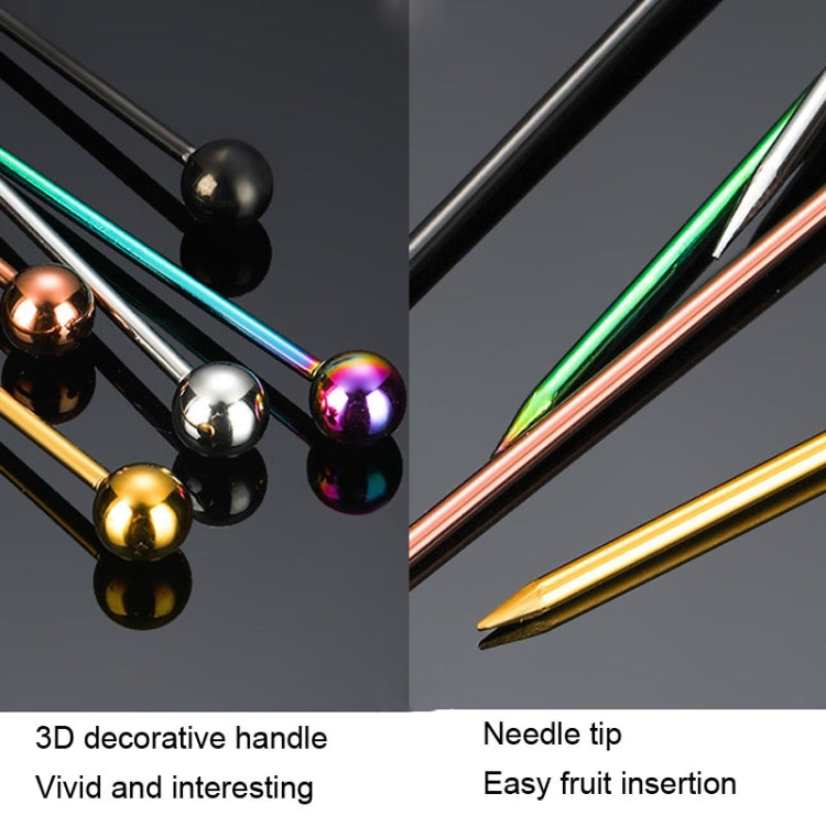 304 Stainless Steel Fruit Needle Dim Sum Decorative Small Sticks
