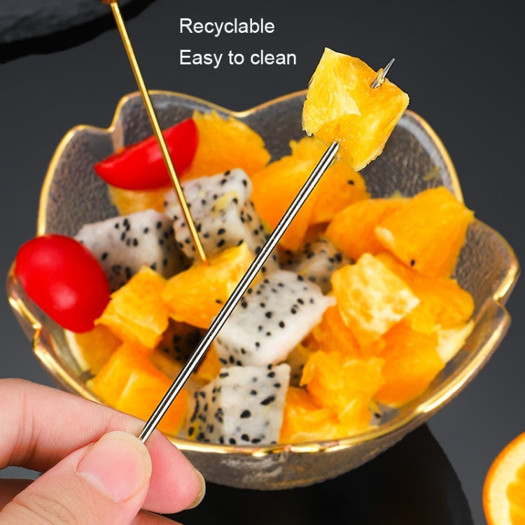 304 Stainless Steel Fruit Needle Dim Sum Decorative Small Sticks