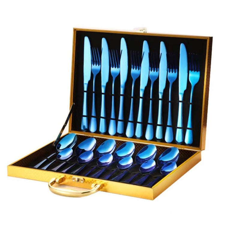 24pcs/set Boxed Stainless Steel Cutlery Knife, Fork and Spoon Cutlery Set