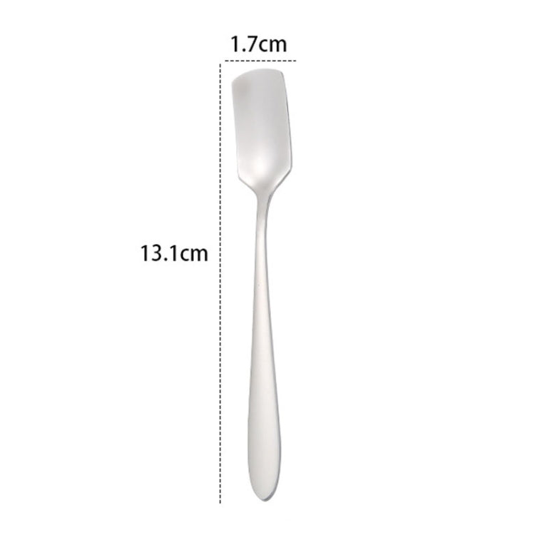 304 Stainless Steel Square Head Spoon Cake Dessert Coffee Small Spoon