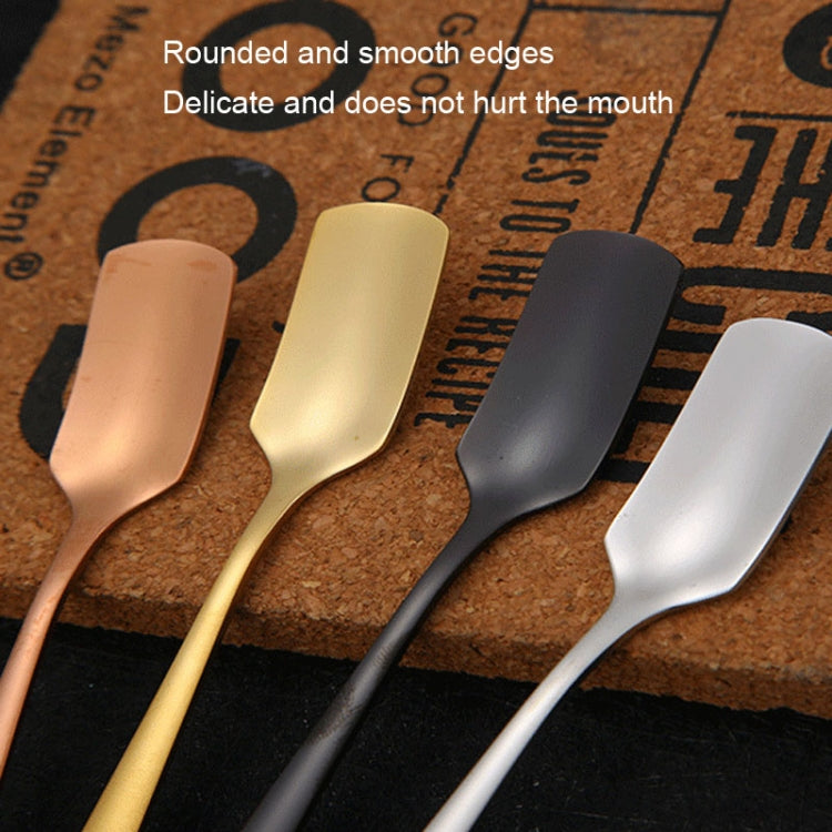 304 Stainless Steel Square Head Spoon Cake Dessert Coffee Small Spoon