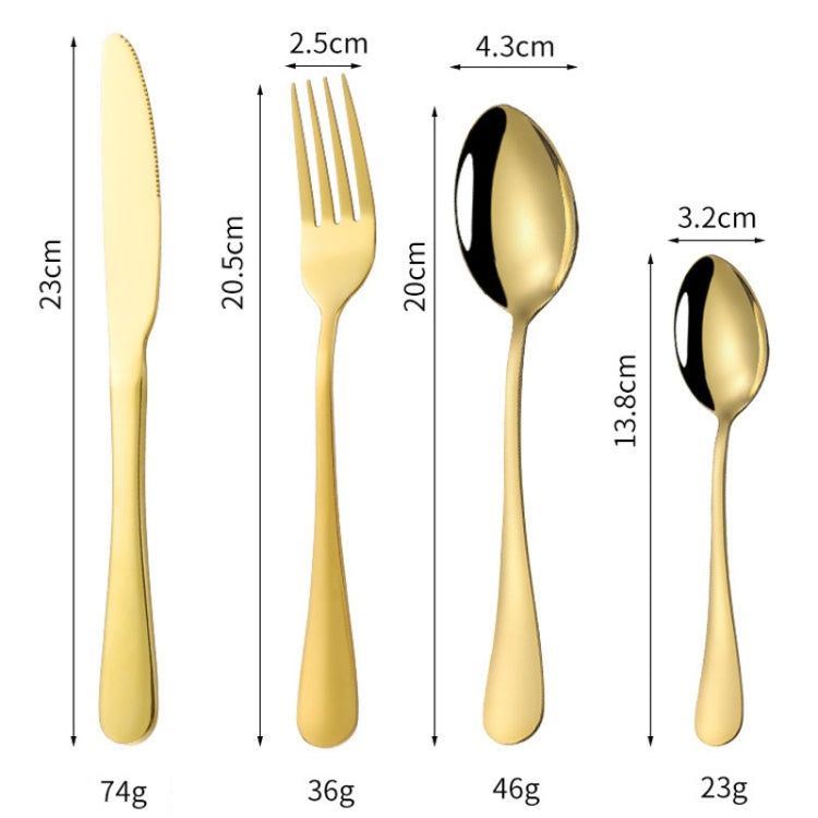 24pcs/Set Wooden Boxed Stainless Steel Cutlery Knife Fork Spoon Steak Dinnerware Set