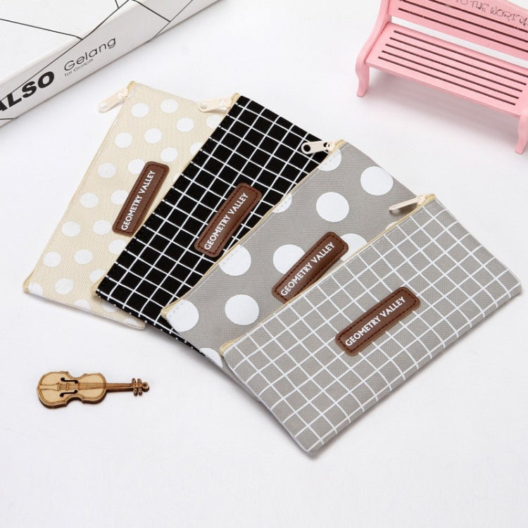 10pcs Simple Pencil Bag Canvas Student Stationery Bag Large Capacity Pencil Bag