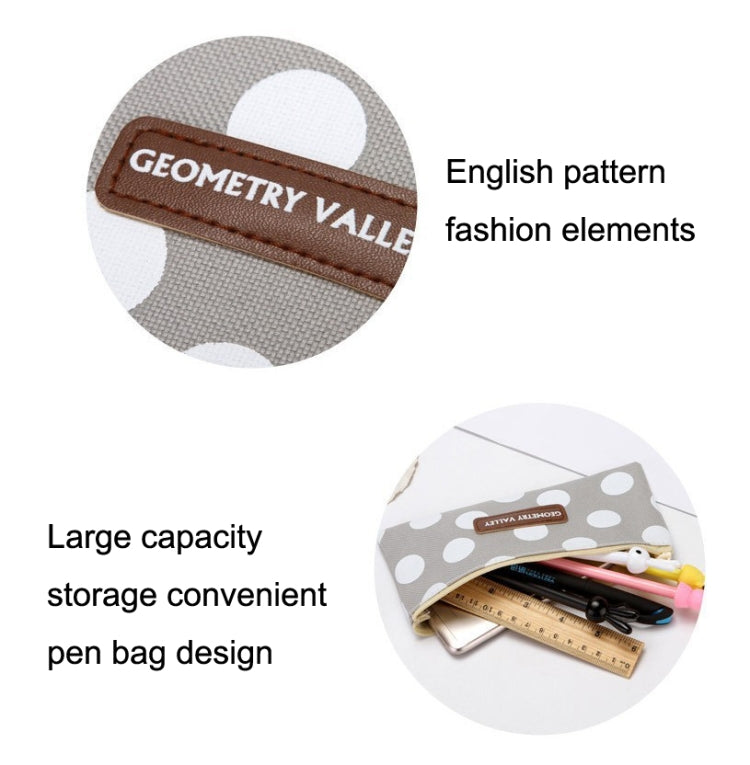 10pcs Simple Pencil Bag Canvas Student Stationery Bag Large Capacity Pencil Bag