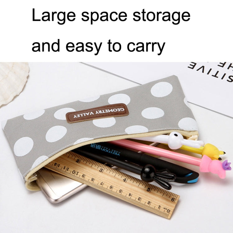 10pcs Simple Pencil Bag Canvas Student Stationery Bag Large Capacity Pencil Bag