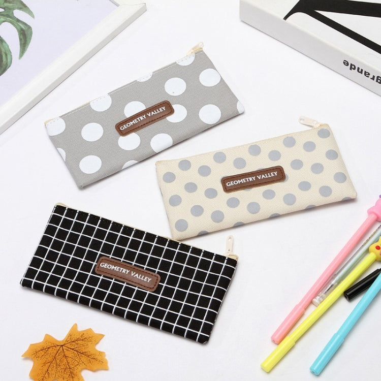 10pcs Simple Pencil Bag Canvas Student Stationery Bag Large Capacity Pencil Bag