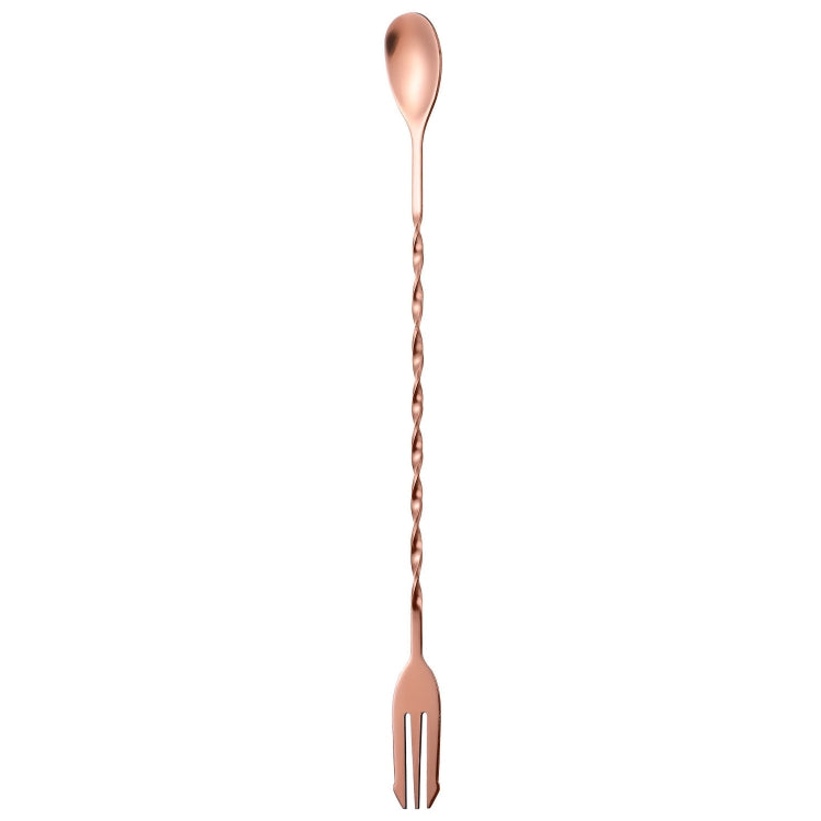 Small 410 Stainless Steel Double Head Spoon Thread Cocktail Mixing Spoon