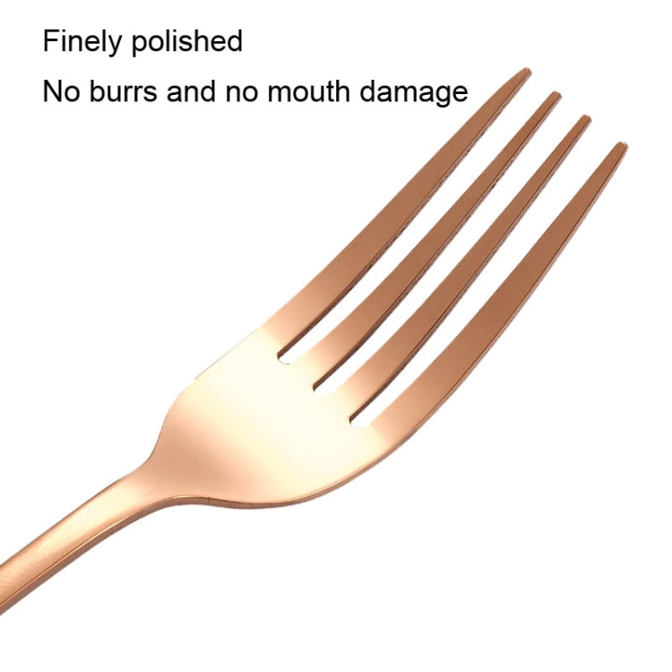 20pcs/set Carton Boxed Gold-Plated Stainless Steel Knife and Fork Set Western Cutlery