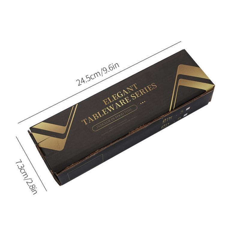 20pcs/set Carton Boxed Gold-Plated Stainless Steel Knife and Fork Set Western Cutlery