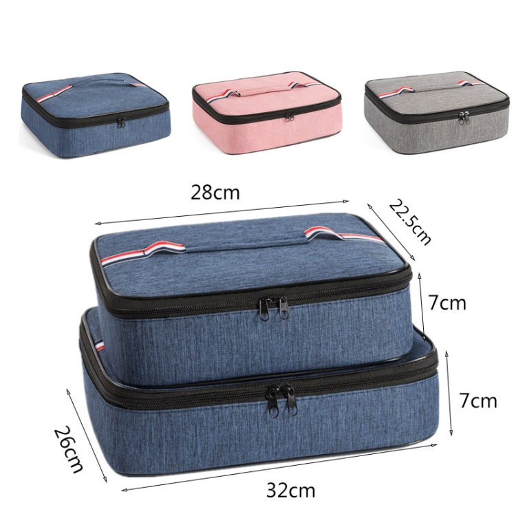 2pcs Small Waterproof Portable Lunch Bag Outdoor Picnic Lunch Box Insulation Bag