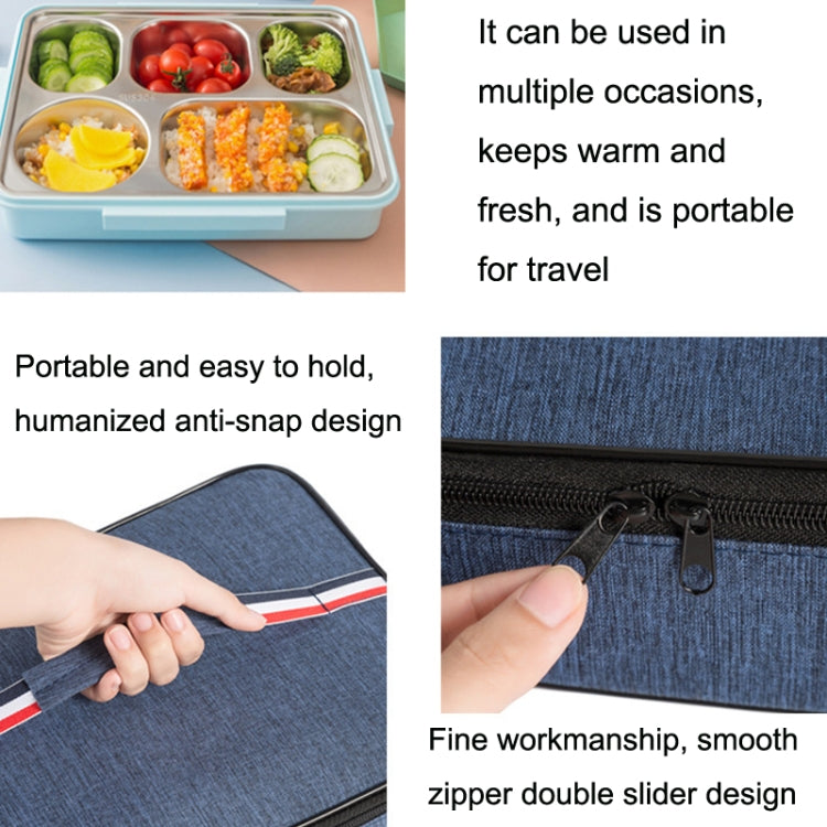 2pcs Small Waterproof Portable Lunch Bag Outdoor Picnic Lunch Box Insulation Bag