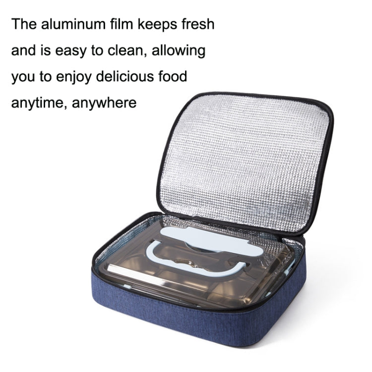 2pcs Small Waterproof Portable Lunch Bag Outdoor Picnic Lunch Box Insulation Bag
