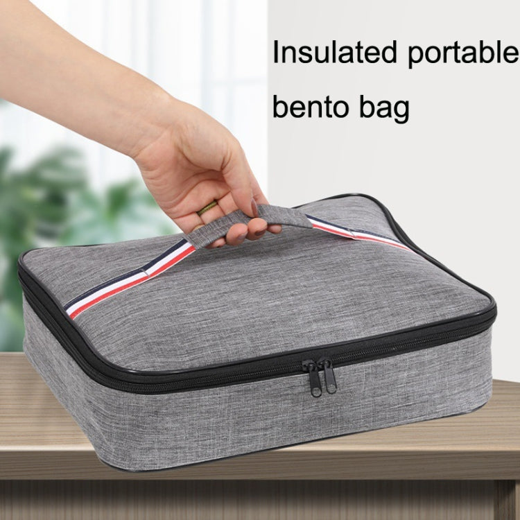 2pcs Small Waterproof Portable Lunch Bag Outdoor Picnic Lunch Box Insulation Bag