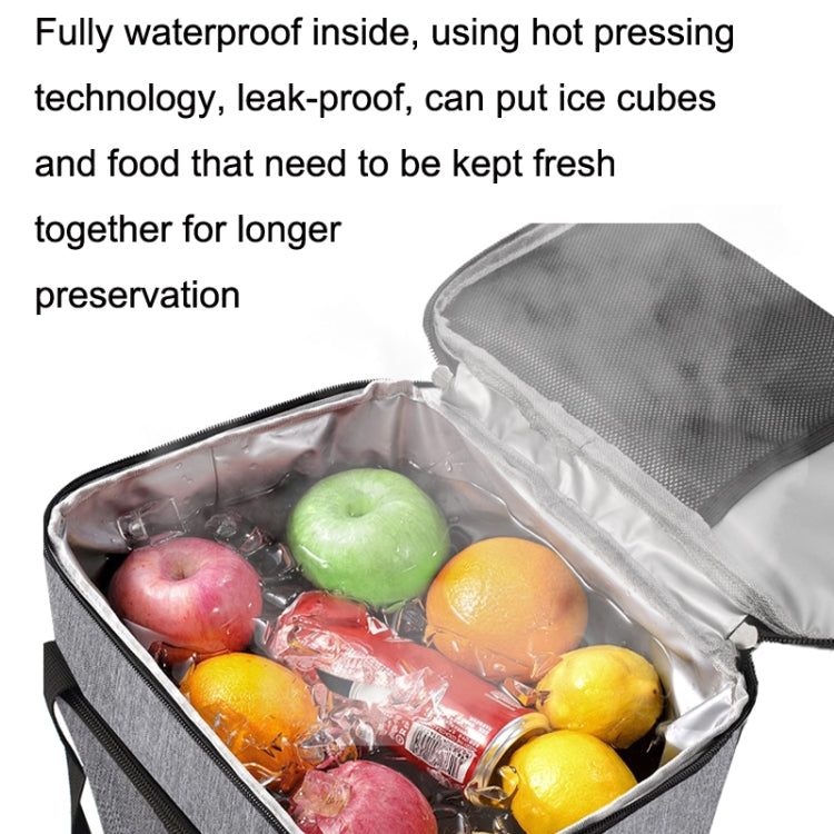 10L Waterproof Oxford Cloth Picnic Bag Outdoor Ice Pack Thickened Portable Insulation Bag