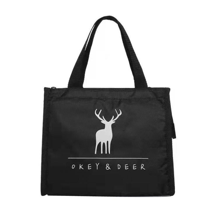 Horizontal Version Thick Waterproof Insulation Bag Oxford Cloth Lunch Bag Tote Bag