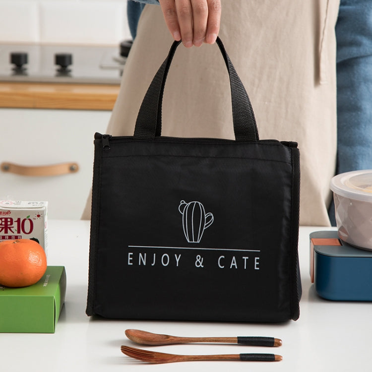 Horizontal Version Thick Waterproof Insulation Bag Oxford Cloth Lunch Bag Tote Bag
