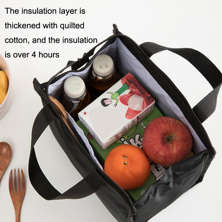 Horizontal Version Thick Waterproof Insulation Bag Oxford Cloth Lunch Bag Tote Bag