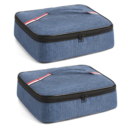 2pcs Large Waterproof Portable Lunch Bag Outdoor Picnic Lunch Box Insulation Bag