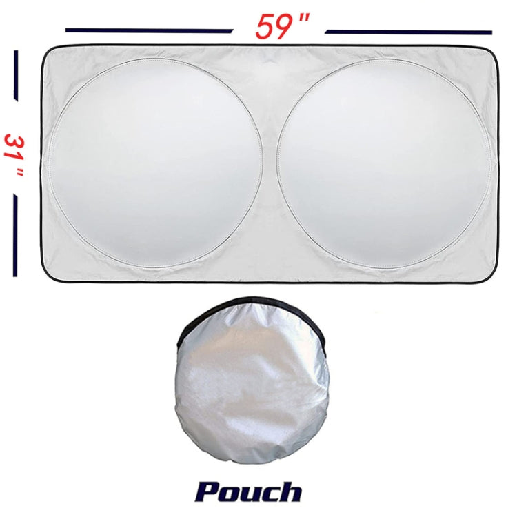 Car Double Circle Sun Visor Heat Insulation Sun Protection Sun Block