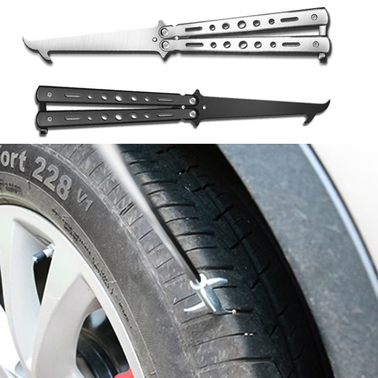 Folding Stone Clearing Hook Safety Hammer Portable Car Tire Cleaning Tool Set