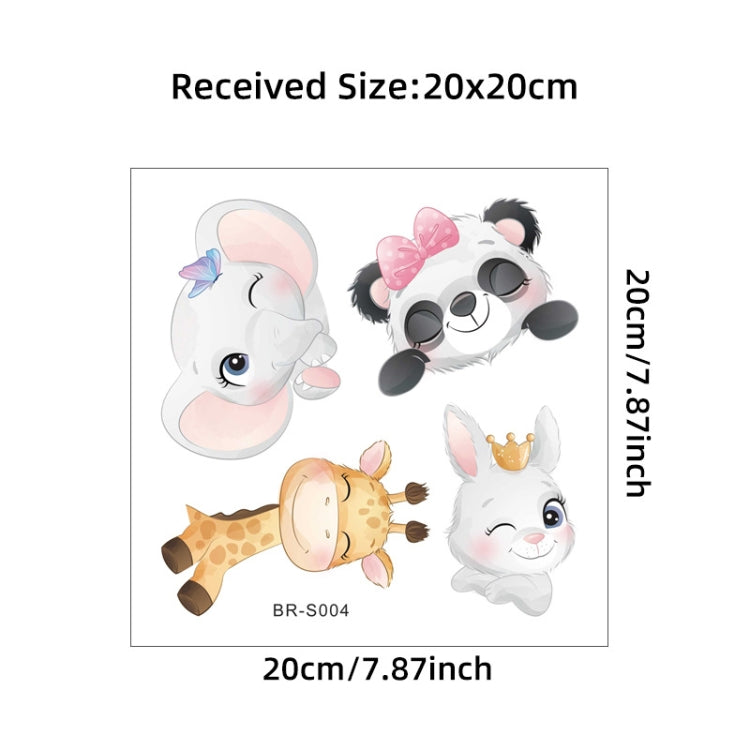 5sheets Cartoon Animal Switch Sticker Children Room Decoration