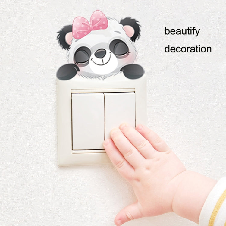 5sheets Cartoon Animal Switch Sticker Children Room Decoration