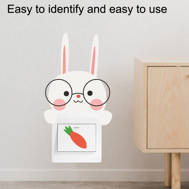 10-Pack Fun Cartoon Wall Stickers for Switch Socket Decoration