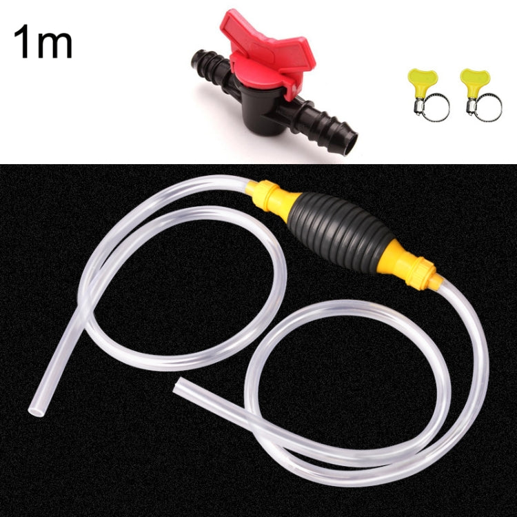 With Switch Car Motorcycle Oil Barrel Manual Oil Pump Self-Priming Large Flow Oil Suction, 1m, 1.5m, 2m, 2.5m, 3m, 4m, 5m