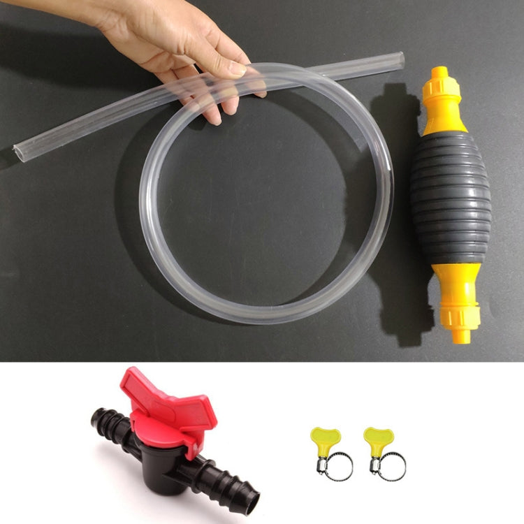 With Switch Car Motorcycle Oil Barrel Manual Oil Pump Self-Priming Large Flow Oil Suction, 1m, 1.5m, 2m, 2.5m, 3m, 4m, 5m