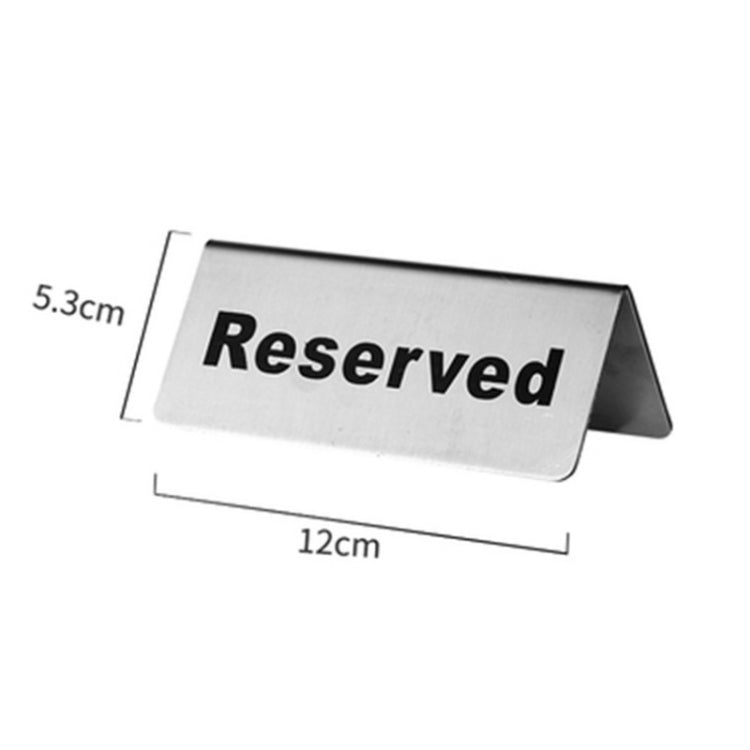 Stainless Steel Hotel Table Countertop Card