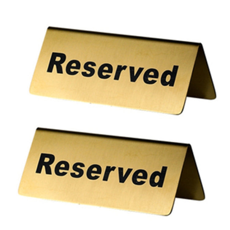 Stainless Steel Hotel Table Countertop Card