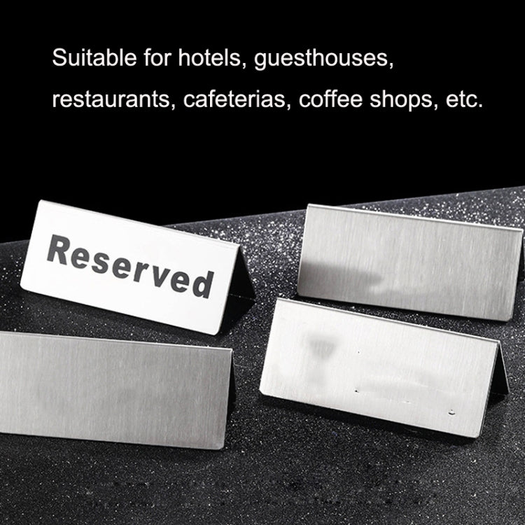Stainless Steel Hotel Table Countertop Card