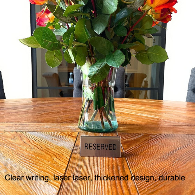 Stainless Steel Hotel Table Countertop Card