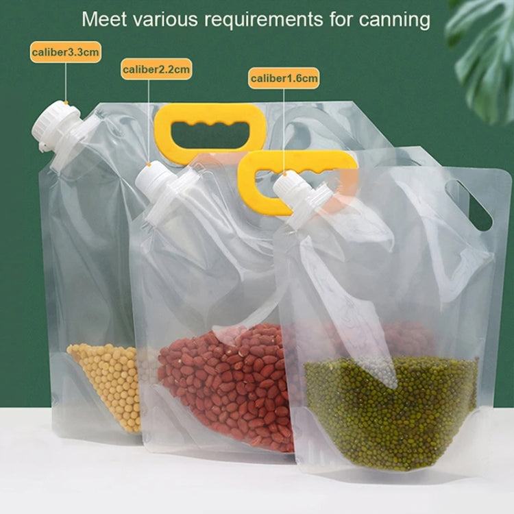 5pcs Portable Food Packaging Bag Grain Sealed Bag Fresh-keeping Storage Bag