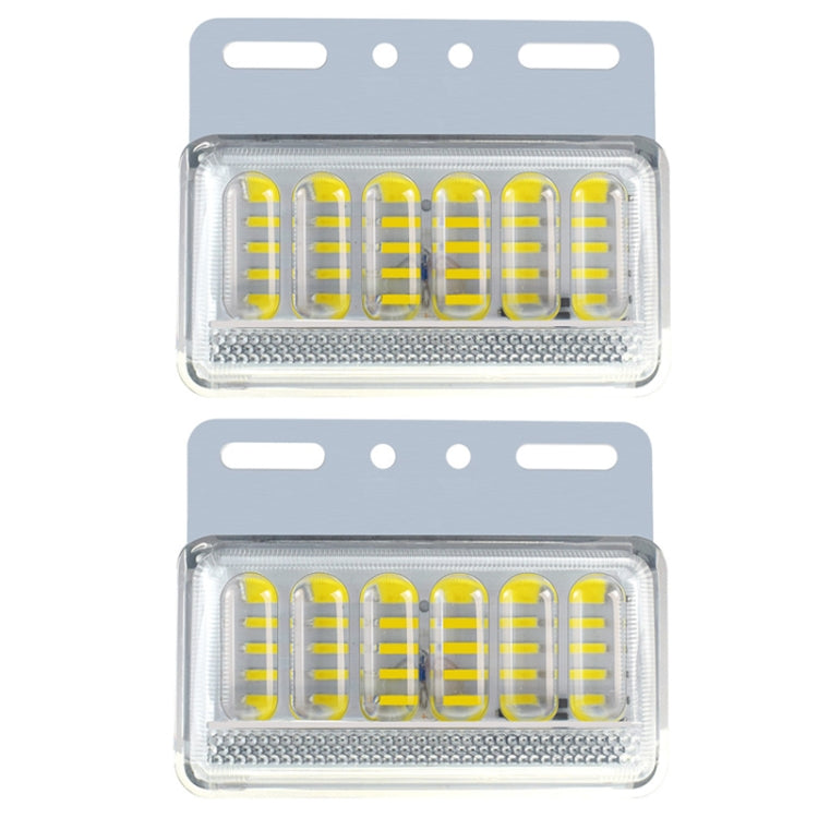 2pcs 24V Truck LED Side Light Car Strong Light Waterproof Super Bright Tire Lamp